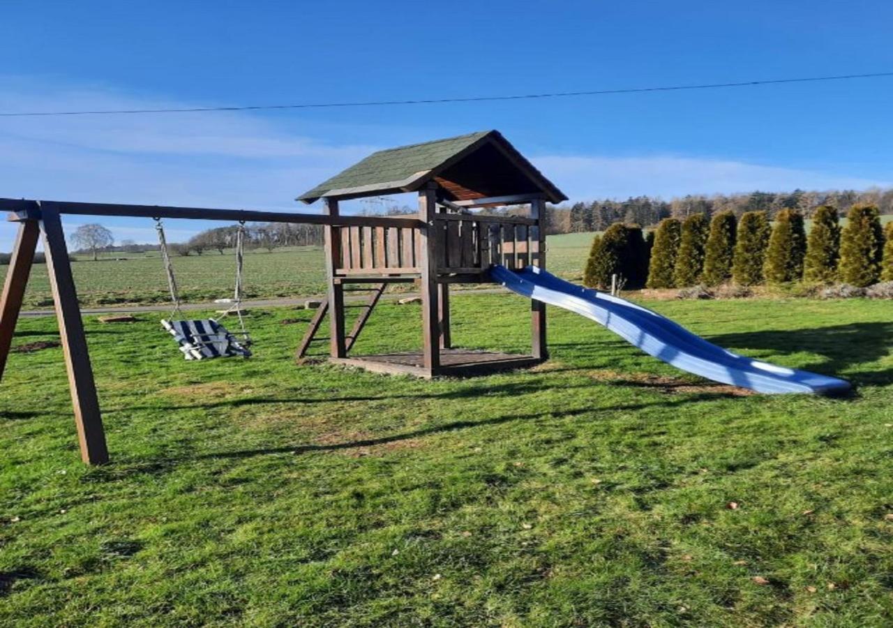 Exklusive Naturoase Direkt Am Ars Natura Wanderweg Mit Panoramablick Auf Melsungen Esterno foto